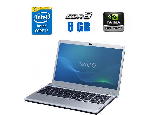 Ноутбук Sony Vaio VPCF11M1E / 15.6'' (1920x1080) TN / Intel Core i5-520M (2 (4) ядра по 2.4 - 2.93 GHz) / 8 GB DDR3 /...