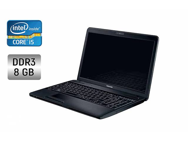 Ноутбук Toshiba Satellite C660 / 15.6' (1366x768) TN / Intel Core i5-2430M (2 (4) ядра по 2.4 - 3.0 GHz) / 8 GB DDR3...