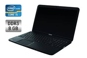 Ноутбук Toshiba Satellite C850 / 15.6' (1366x768) TN / Intel Core i5-3210M (2 (4) ядра по 2.5 - 3.1 GHz) / 8 GB DDR3...