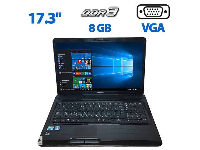 Ноутбук Toshiba Satellite L670-1DC / 17.3' (1600x900) TN / Intel Core i3-370M (2 (4) ядра по 2.4 GHz) / 8 GB DDR3 / 5...