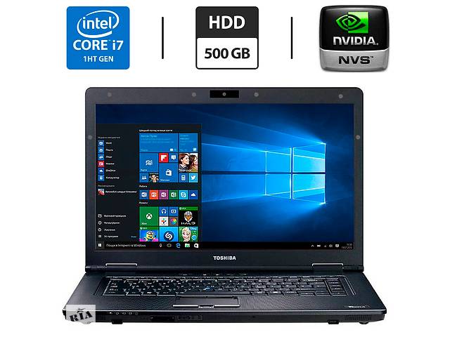 Ноутбук Toshiba Tecra A11/15.6' (1366x768) TN/Intel Core i7-620M (2 (4) ядра по 2.66 - 3.33 GHz)/4 GB DDR3/50...