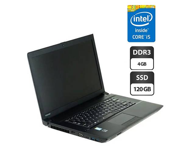 Ноутбук Toshiba Tecra A50-A / 15.6' (1366x768) TN / Intel Core i5-4200M (2 (4) ядра по 2.5 - 3.1 GHz) / 4 GB DDR3 / 1...