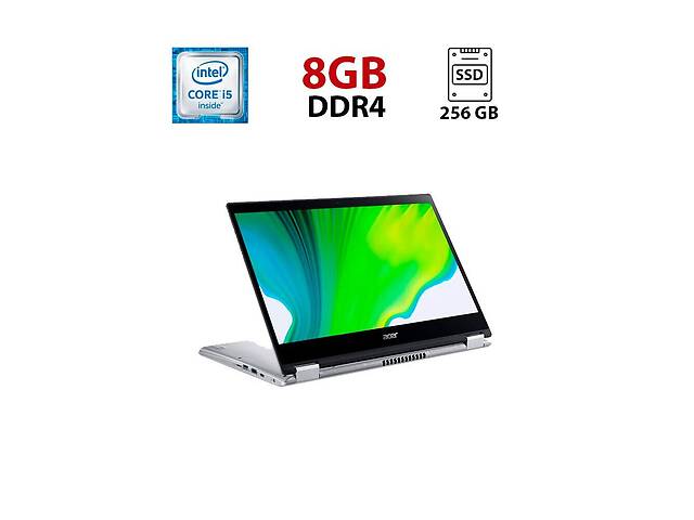 Ноутбук-трансформер Acer Spin 3 SP314-54N / 14' (1920x1080) IPS Touch / Intel Core i5-1035G4 (4 (8) ядра по 1.1 - 3.7...