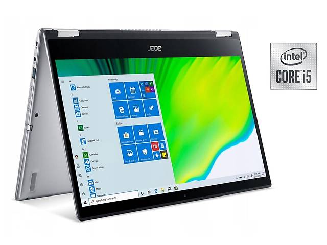 Ноутбук-трансформер Б-класс Acer Spin 3 SP314-54N / 14' (1920x1080) IPS Touch / Intel Core i5-1035G4 (4 (8) ядра по 1...