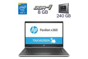 Ноутбук-трансформер HP Pavilion X360m 14m-cd / 14' (1366x768) TN Touch / Intel Core i3-8130U (2 (4) ядра по 2.2 - 3.4...