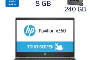 Ноутбук-трансформер HP Pavilion X360m 14m-cd / 14' (1366x768) TN Touch / Intel Core i3-8130U (2 (4) ядра по 2.2 - 3.4...