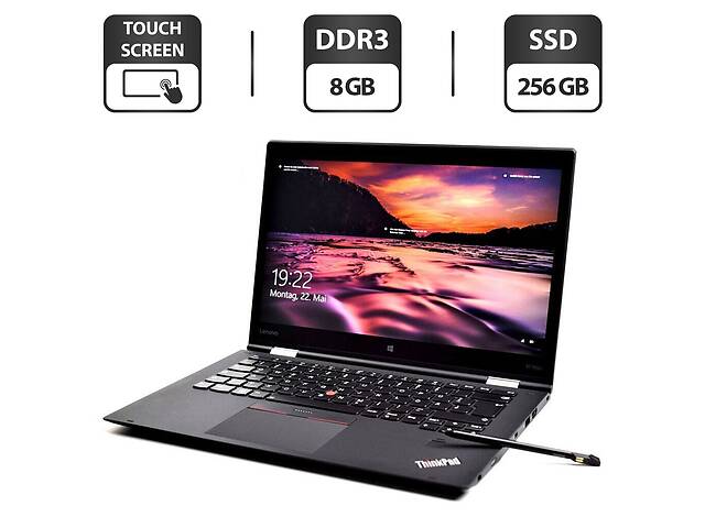 Ноутбук-трансформер Lenovo ThinkPad X1 Yoga G3 / 14' (1920x1080) IPS Touch / Intel Core i5-8350U (4 (8) ядра по 1.7...