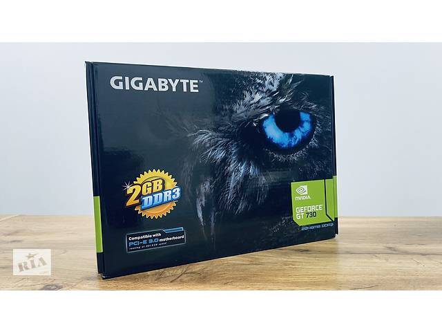 Новая дискретная видеокарта nVidia Gigabyte GT 730, 2 GB DDR3, 64-bit / 1x VGA, 1x DVI, 1x HDMI