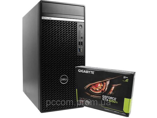 Системный блок Dell OptiPlex 7080 Intel Core i3 10100 8GB DDR4 256GB SSD nVme + Новая видеокарта nVidia