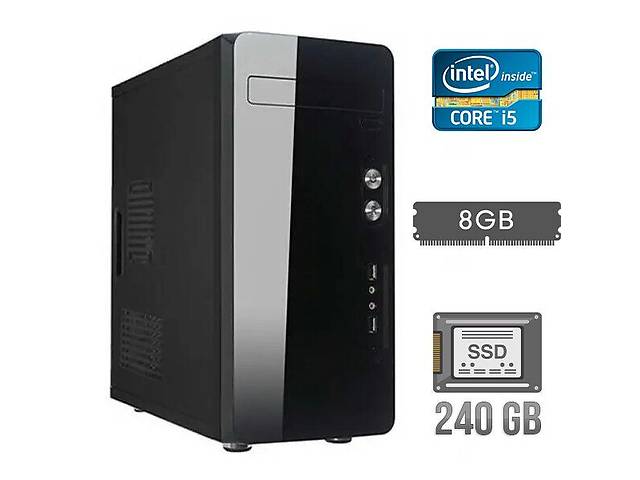 Новый ПК DTOP Business i507 SSD Tower/ i5-3470/ 8GB RAM/ 240GB SSD/ HD 2500