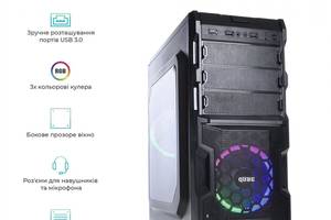 Новый компьютер Prime Qube QB05M U3 MT| Core i3-9100F| 16 GB RAM| 480 GB SSD| GeForce GT 710 2GB