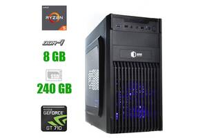 Новый компьютер Prime Qube QB20A U3 Tower / AMD Ryzen 5 3600 (6 (12) ядра по 3.6 - 4.2 GHz) / 8 GB DDR4 / 240 GB SSD...