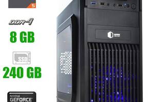 Новый ПК Prime Qube QB20A U3 Tower/ Ryzen 5 3600/ 8GB RAM/ 240GB SSD/ GeForce GT 710 2GB