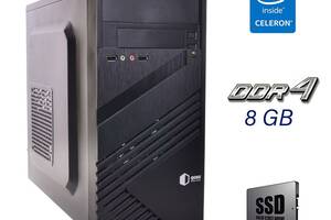 Новый ПК QUBE QB05M Tower/ Celeron G4900/ 8GB RAM/ 120GB SSD