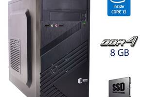 Новий ПК QUBE QB05M Tower/i3-8100/8GB RAM/240GB SSD