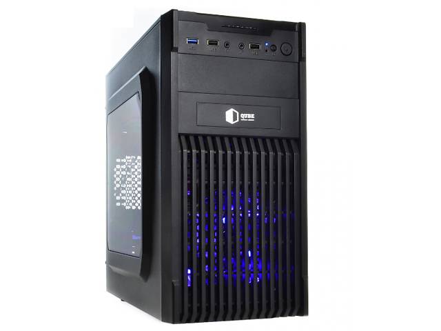 Новый ПК QUBE QB20A U3 MT| Core i3-12100F| 8 GB RAM| 240 GB SSD + 1 TB HDD| GeForce GT 1030 2GB