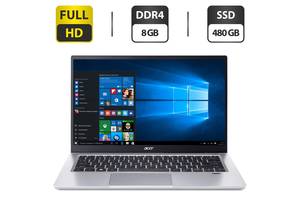 Новый ультрабук Acer Swift SF314-511-360U Silver / 14' (1920x1080) IPS / Intel Core i3-1115G4 (2 (4) ядра по 4.1 GHz)...