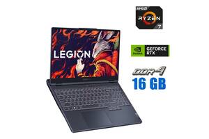 Новый игровой ноутбук Lenovo Legion 5 / 16' (2560x1600) IPS / AMD Ryzen 7 7735HS (8 (16) ядер по 3.2 - 4.75 GHz) / 1...