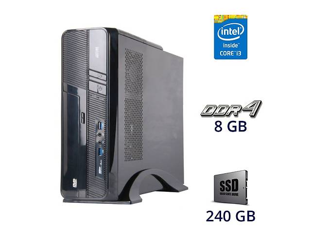 Новий ПК LogicPower S605 U3 DT/i3-10100F/8GB RAM/240GB SSD/GeForce GT 710 1GB