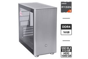 Новый ПК Qube V9 Pro Tower/ Ryzen 5 5600G/ 16GB RAM/ 512GB SSD/ Radeon