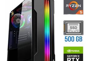 Новый игровой ПК Tower / AMD Ryzen 5 3600 (6 (12) ядер по 3.6 - 4.2 GHz) / 16 GB DDR4 / 500 GB SSD / nVidia GeForce R...