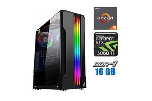 Новый игровой ПК Tower / AMD Ryzen 5 3600 (6 (12) ядер по 3.6 - 4.2 GHz) / 16 GB DDR4 / 480 GB SSD / nVidia GeForce R...