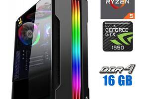 Новый игровой ПК Tower / AMD Ryzen 5 4500 (6 (12) ядер по 3.6 - 4.1 GHz) / 16 GB DDR4 / 500 GB SSD M.2 / nVidia GeFor...