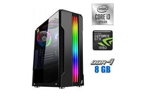 Новый игровой ПК Tower / Intel Core i3-10100F (4 (8) ядра по 3.6 - 4.3 GHz) / 8 GB DDR4 / 240 GB SSD / nVidia GeForce...