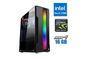 Новый игровой ПК Tower / Intel Core i3-12100F (4 ядра по 3.3 - 4.3 GHz) / 16 GB DDR4 / 500 GB SSD M.2 / nVidia GeForc...