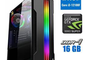 Новий ПК Tower/i3-12100F/16GB RAM/500GB SSD/GeForce GTX 1660 Super 6GB