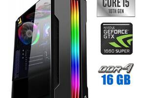 Новый игровой ПК Tower / Intel Core i5-10400F (6 (12) ядер по 2.9 - 4.3 GHz) / 16 GB DDR4 / 500 GB SSD M.2 / nVidia G...