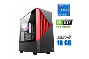 Новый игровой ПК Tower / Intel Core i5-12400F (6 (12) ядра по 2.5 - 4.4 GHz) / 16 GB DDR4 / 512 GB SSD / nVidia GeFor...