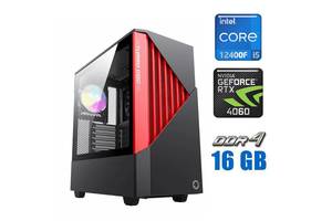 Новый игровой ПК Tower / Intel Core i5-12400F (6 (12) ядра по 2.5 - 4.4 GHz) / 16 GB DDR4 / 512 GB SSD / nVidia GeFor...