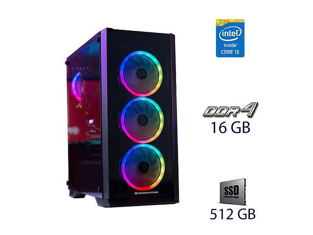 Новый ПК Xigmatek Sirocon III Tower/ i5-10400F/ 16GB RAM/ 512GB SSD