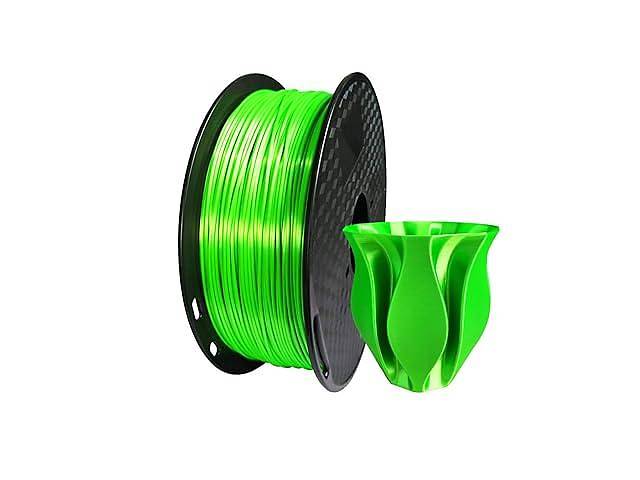 Нить для 3D-принтера лаймово-зеленая PLA 1,75 мм 1 кг CC3D