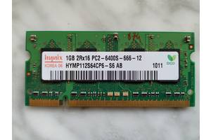 Оперативная память & # 039; Пять для ноутбука 1gB Hynix SODIMM DDR2-800