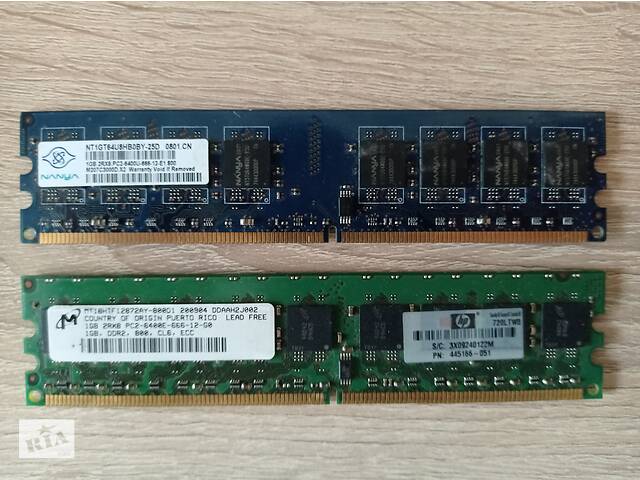 Оперативная память (ОЗУ) для ПК DDR2 (2х1GB) PC2-6400 800MHZ Intel/AMD