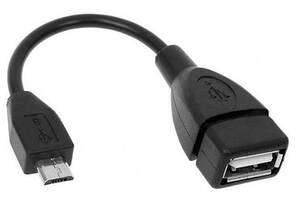 OTG кабель USB AF-micro USB 0,1m