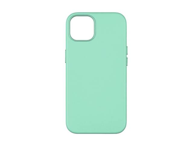 Панель-накладка чехол MagSafe Leather Case Apple iPhone 13 Ice Sea Blue