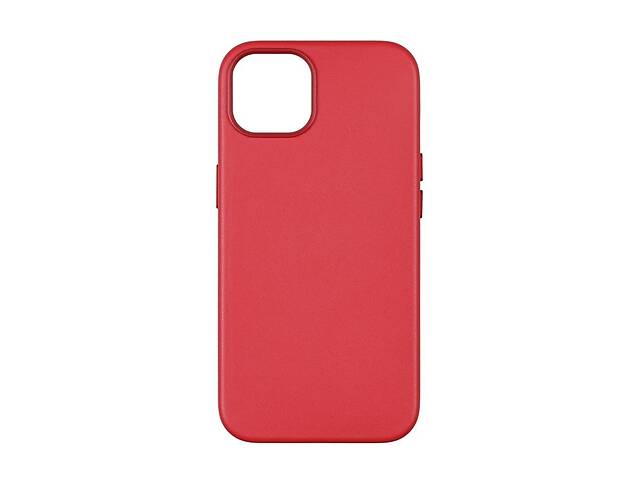 Панель-накладка чехол MagSafe Leather Case Apple iPhone 13 Pro Crimson