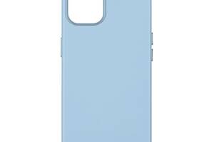 Панель-накладка чехол MagSafe Leather Case Apple iPhone 14 Sky Blue