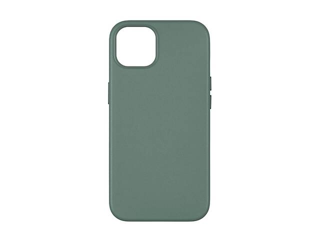 Панель-накладка чехол MagSafe Leather Case Apple iPhone 14 Pine Needle Green