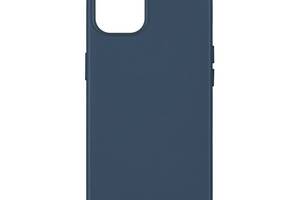 Панель-накладка чехол MagSafe Leather Case Apple iPhone 14 Pro Max Indigo Blue