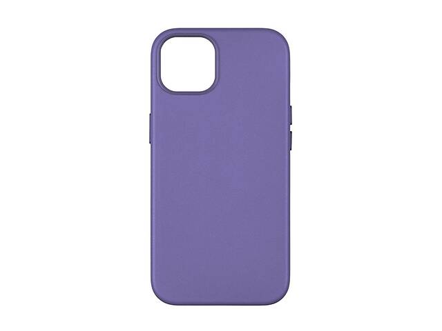 Панель-накладка чехол MagSafe Leather Case Apple iPhone 15 Wisteria