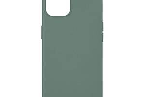 Панель-накладка чехол MagSafe Leather Case Apple iPhone 15 Pine Needle Green