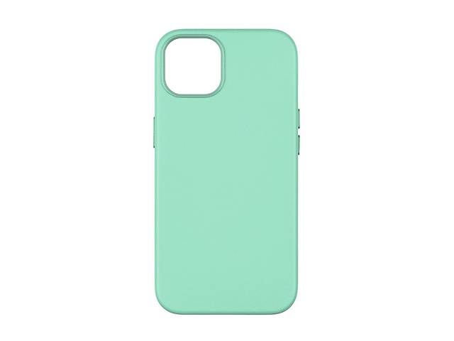 Панель-накладка чехол MagSafe Leather Case Apple iPhone 15 Pro Max Ice Sea Blue