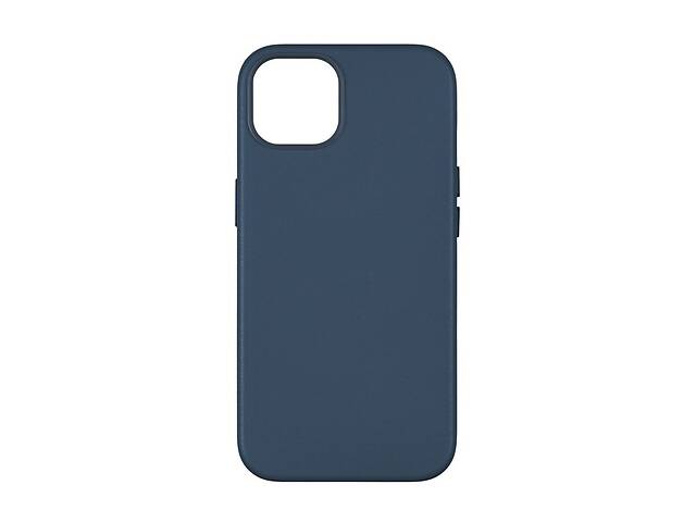 Панель-накладка чехол MagSafe Leather Case Apple iPhone 15 Plus Indigo Blue