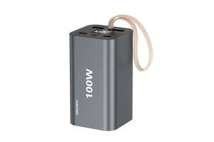 Павербанк для швидкого заряджання ноутбука та планшета Xinzhen Super Quick Charge G20 20000 mah 100W срібло