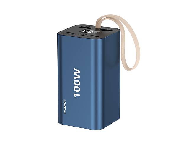 Павербанк для швидкого заряджання ноутбука та планшета Xinzhen Super Quick Charge G20 20000 mah 100W синій