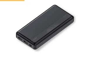 Павербанк зовнішній акумулятор XPRO YB134 20000mAh з індикацією заряджання чорний (24410-DCA0048)